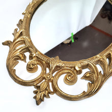 Cargar imagen en el visor de la galería, Antiguo Espejo Estilo Art Nouveau Barroco Hierro Vintage 70s
