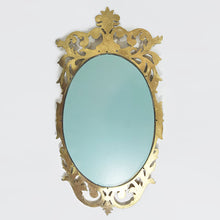 Cargar imagen en el visor de la galería, Antiguo Espejo Estilo Art Nouveau Barroco Hierro Vintage 70s
