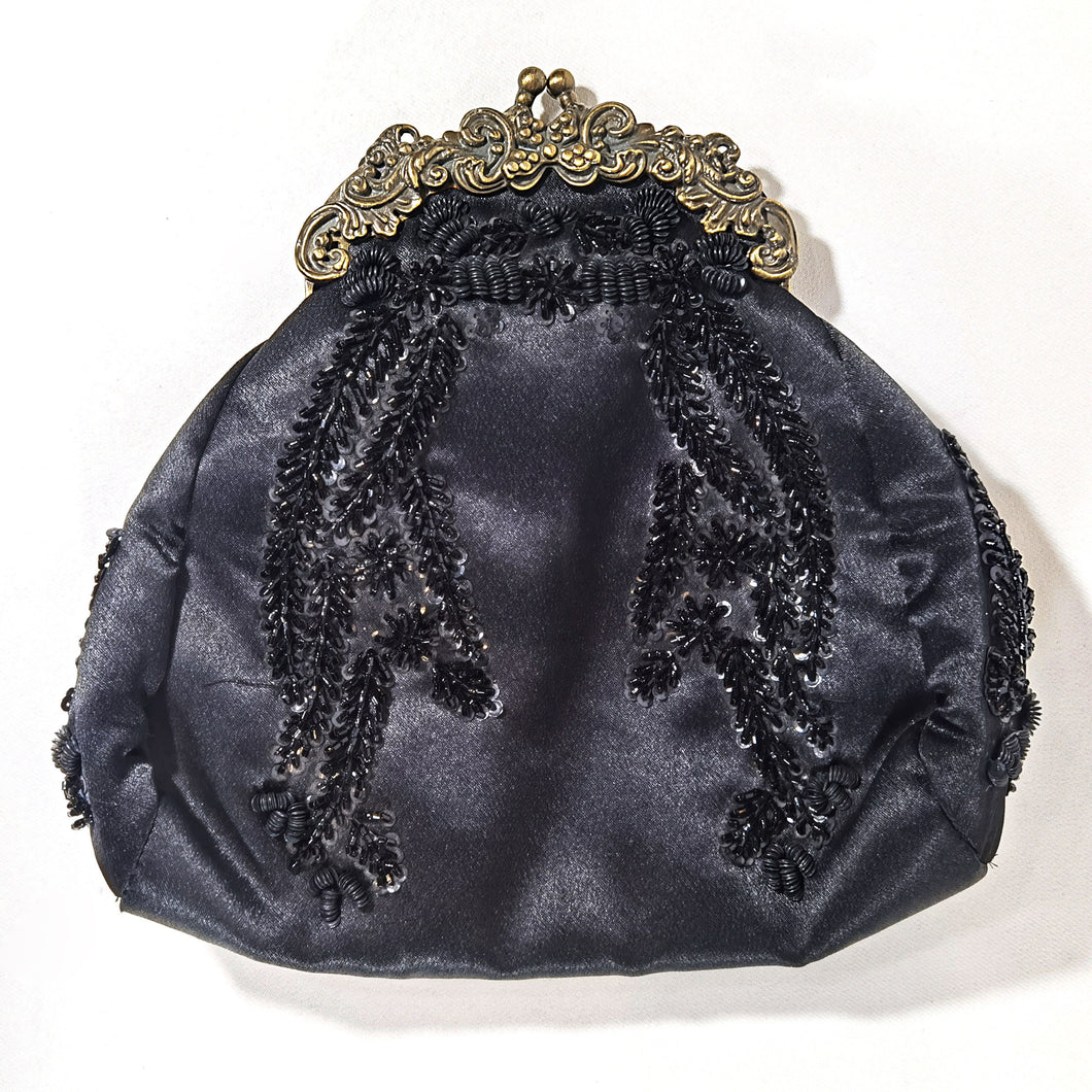 Bolso Vintage Estilo Antiguo Art Nouveau Lentejuelas Metal