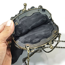 Cargar imagen en el visor de la galería, Bolso Vintage Estilo Antiguo Art Nouveau Lentejuelas Metal
