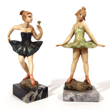 Cargar imagen en el visor de la galería, Antiguo Par Bailarinas Fontanini Depose Italy Vintage 50s
