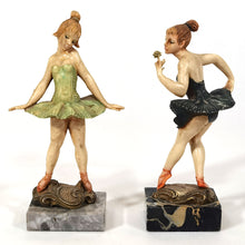 Cargar imagen en el visor de la galería, Antiguo Par Bailarinas Fontanini Depose Italy Vintage 50s
