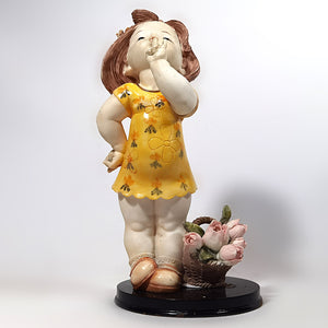 Antigua Figura Hummel Coleccionable Niña Shh Silencio
