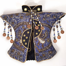 Cargar imagen en el visor de la galería, Antiguo Chaleco Indonesio Batik Decorativo Artesanal Canting
