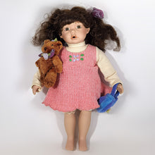 Cargar imagen en el visor de la galería, Antigua Muñeca Porcelana Osito Peluche Vintage Collecionable
