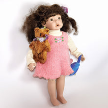 Cargar imagen en el visor de la galería, Antigua Muñeca Porcelana Osito Peluche Vintage Collecionable
