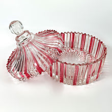 Cargar imagen en el visor de la galería, Bombonera Vintage Bowl Cristal Joyero Alhajero Grande
