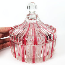 Cargar imagen en el visor de la galería, Bombonera Vintage Bowl Cristal Joyero Alhajero Grande
