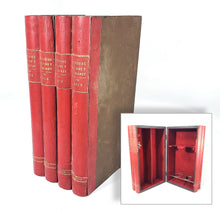 Cargar imagen en el visor de la galería, Antigua Caja Vinos forma Enciclopedia Libros, Cava Vintage
