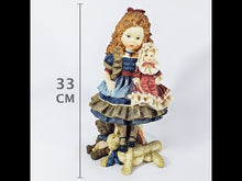 Cargar y reproducir el video en el visor de la galería, Figura Niña Victoriana Coleccionable Muñeca Vintage 33 cm

