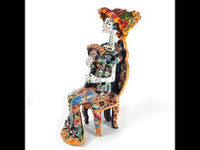 Cargar y reproducir el video en el visor de la galería, Catrina de Talavera Mayólica Gerardo García Artesanía 45 cm
