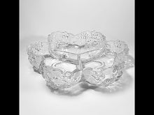 Cargar y reproducir el video en el visor de la galería, Antiguo Botanero Mikasa Cristal Alemán Carmen Vintage 80s
