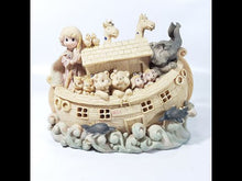 Cargar y reproducir el video en el visor de la galería, Lámpara Infantil Arca de Noé Vintage, Coleccionable, Resina
