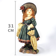 Cargar imagen en el visor de la galería, Escultura Dama Victoriana Coleccionable Muñeca Vintage 31 cm
